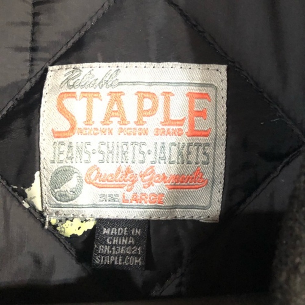 Staple Quilted Jacket Men’s Size Large - Picture 2 of 3